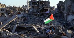 رفع علم فلسطين