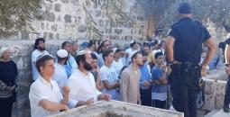 عشرات المستوطنين يقتحمون الجهة الشرقية من الأقصى.jpg