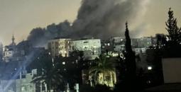 طيران الاحتلال يقصف منزلاً في مخيم البريج
