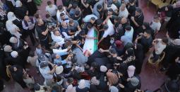 تشييع جثمان الشهيد العامل عماد هارون اشتية في قرية سالم شرق نابلس