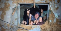 صمود أهالي غزة