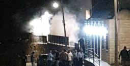 هجوم بقنابل الغاز في عنزا