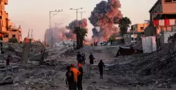 قصف إسرائيلي في قطاع غزة