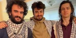 الطلبة الفلسطينيين هشام عورتاني وتحسين أحمد وكنان عبد الحميد