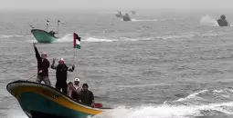 صيادون فلسطينيون بسواحل غزة.. الصورة قبل الحرب.webp