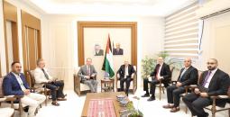 وزير الاقتصاد مع ممثل الاتحاد الأوروبي