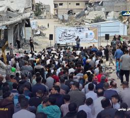 أجواء صلاة عيد الأضحى في المبارك في خان يونس جنوب قطاع غزة