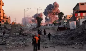 قصف إسرائيلي في قطاع غزة.webp