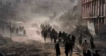 نزوح قسري في قطاع غزة