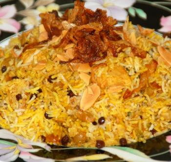 أرز برياني بسمك فيليه