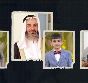 ياسر النباهين وأطفاله الثلاثة