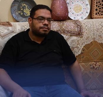 إسماعيل الملاحي زوج الشهيدة آلاء الطهراوي..