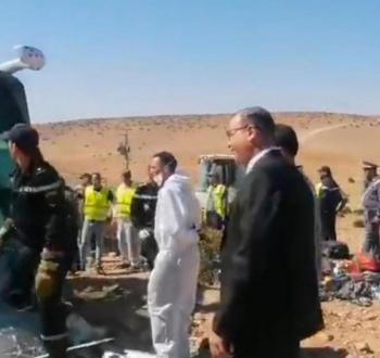 انقلاب حافلة بالمغرب