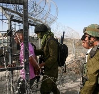 اعتقال العمال الفلسطينيين