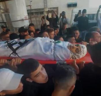 تشييع الشهيد أحمد شحادة في نابلس