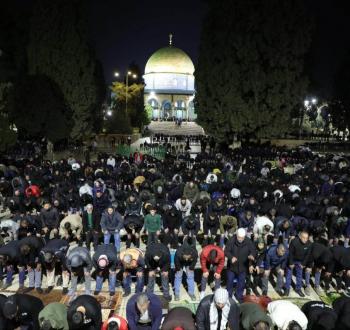 صلاة التراويح في المسجد الأقصى