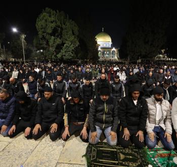 صلاة التراويح في المسجد الأقصى