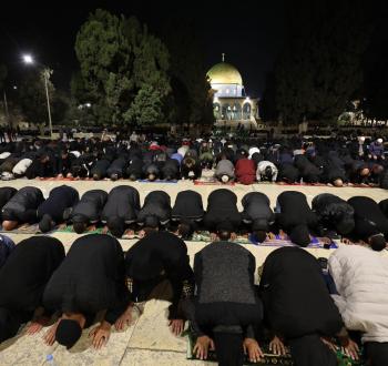 صلاة الفجر في الأقصى