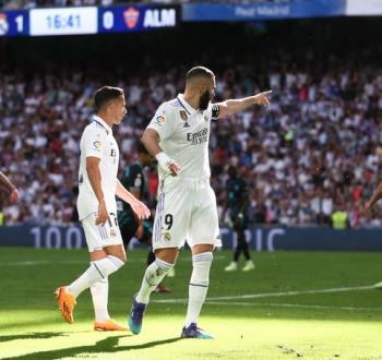 أهداف مباراة ريال مدريد و ألميريا بالدوري الإسباني