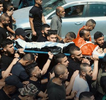 تشييع الشهيد مصطفى الكستوني في جنين