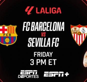 بث مباشر مباراة برشلونة وإشبيلية في الدوري الإسباني