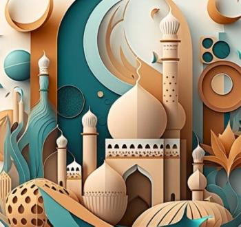 بطاقات تهنئة المولد النبوي عبر الذكاء الاصطناعي