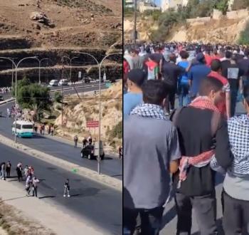 متظاهرون أردنيون يتوجهون صوب الحدود مع فلسطين المحتلة
