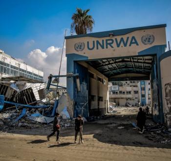 مقر للأونروا في غزة.jpeg