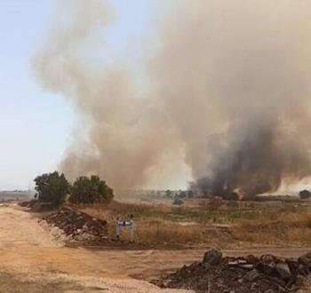 حرائق في الجولان والشمال