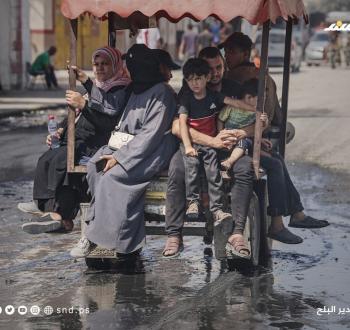 مياه الصرف الصحي في وسط القطاع