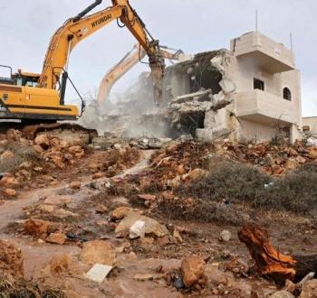 هدم منزل فلسطيني - صورة أرشيفية.jpg