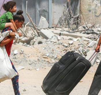 نازحون فلسطينيون في غزة