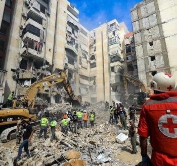 دمار نتيجة القصف الإسرائيلي في لبنان