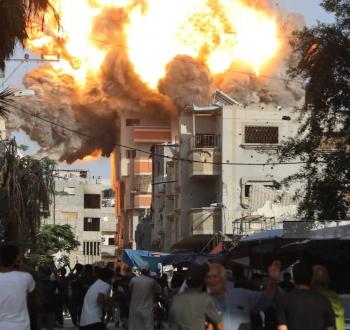 قصف منزل في قطاع غزة - صورة أرشيفية.jpg