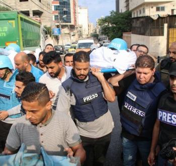 استهداف الصحفيين بقطاع غزة