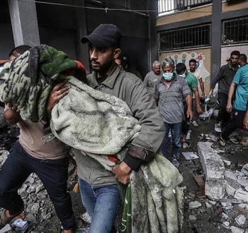 صورة أرشيفية لمجزرة استهدفت عائلة في غزة