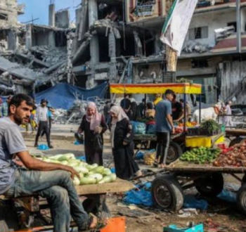 أسواق قطاع غزة المدمرة بسبب العدوان الإسرائيلي على قطاع غزة