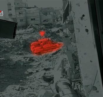 استهداف ناقلة جند شرق مخيم جباليا في شمال قطاع غزة