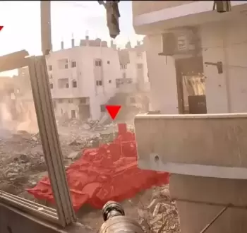 مشاهد من كمين رفح المركب.. واستهداف ميركافاة إسرائيلية.webp