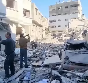 استهداف منزل