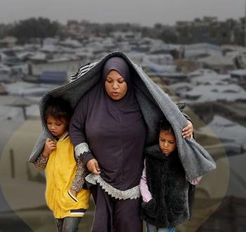 شح الأدوية وبرد الخيام يفتك بالنازحين جنوب قطاع غزة