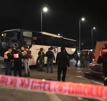 من مكان عملية إطلاق نار جنوب بيت لحم