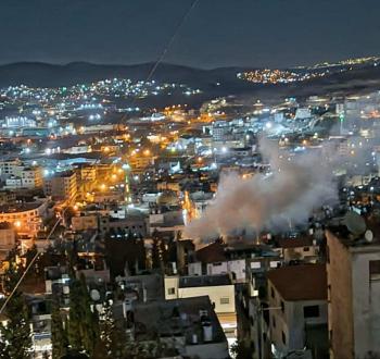 تفجير آلية مخيم بلاطة