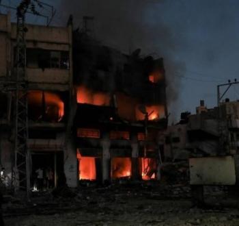 صورةأرشيفية لقصف إسرائيلي سابق لمنزل مأهول شرق غزة