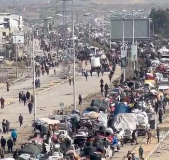 شارع صلاح الدين وسط غزة
