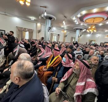 جانب من اجتماع حاشد لعشائر الخليل