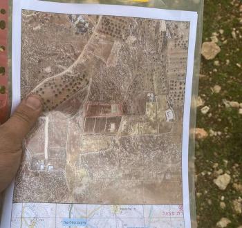 إخطارات بمصادرة أراضي جنوب نابلس