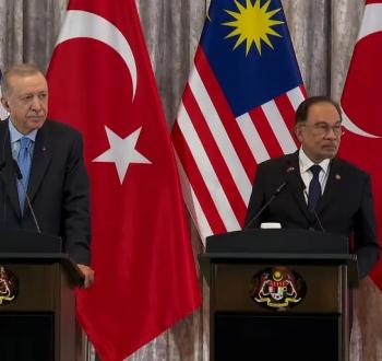أنور إبراهيم  ورجب طيب أردوغان