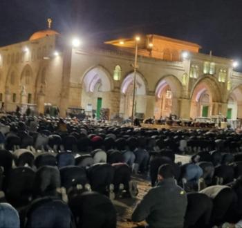 صلاة التراويح في المسجد الأقصى