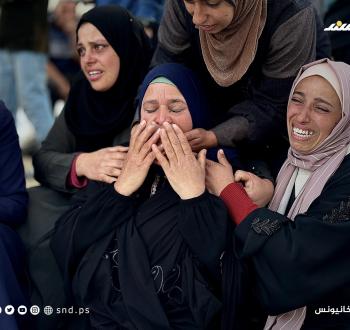 مشاهد من وداع الشهداء في مستشفى غزة الأوروبي بخانيونس جنوب قطاع غزة